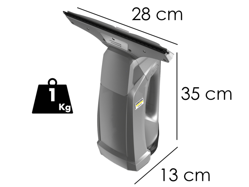 Karcher WVP 10 - Battery-powered Vacuum Cleaner - Drip Cleaner, Window Cleaner - 3.7V - 2.1 Ah