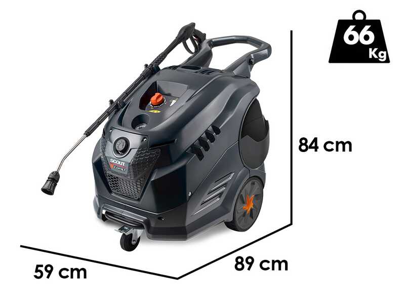 Comet New Scout 150 Classic - Professional Hot Water Pressure Washer - Max. pressure: 150 bar - 540l/h
