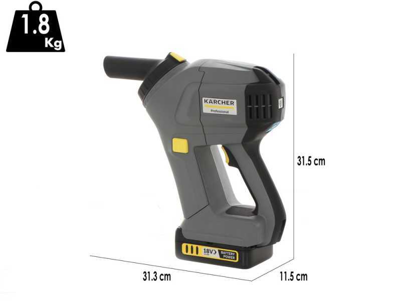 Karcher Pro HV 1/1 Bp FS - Battery-powered Vacuum Cleaner - WITHOUT BATTERY AND BATTERY CHARGER
