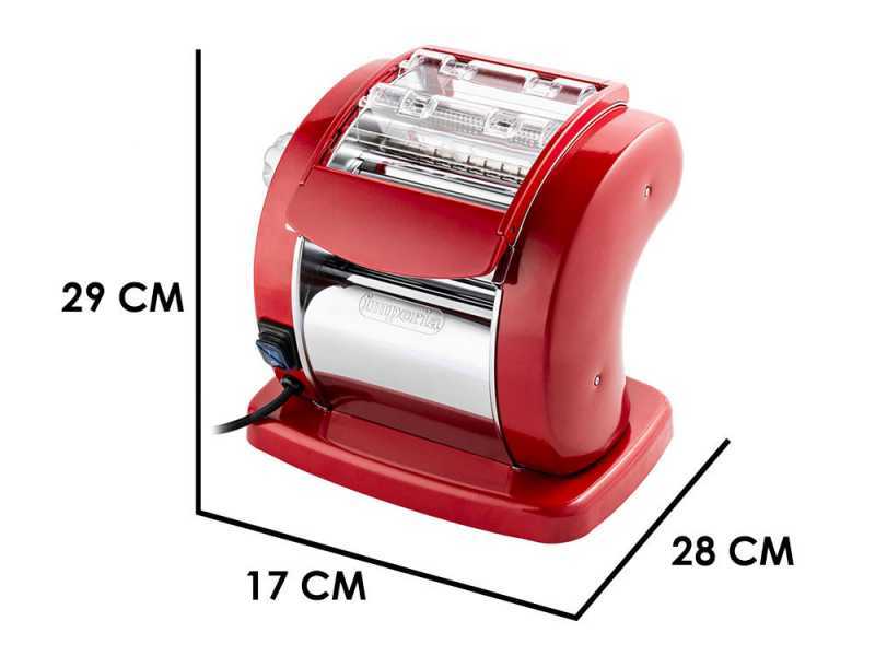 Imperia PastaPresto Classica Red - Electric Stainless Steel Pasta Maker