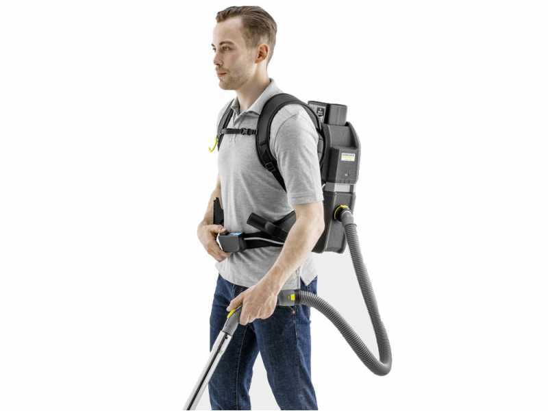 Karcher BVL 5/1 Bp Vacuum Cleaner - Battery-powered Professional Backpack Hoover - WITHOUT BATTERY AND BATTERY CHARGER