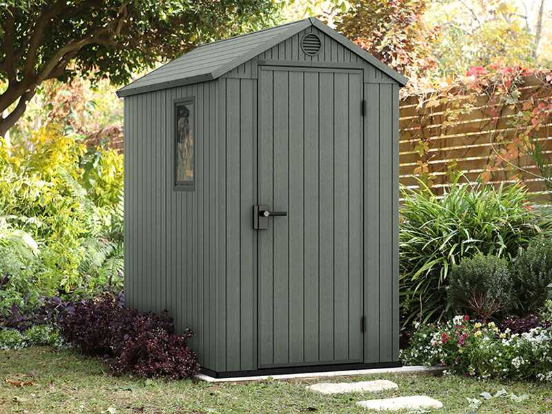 Keter Darwin Green - Tool Shed - With Side Window - 125.8x184.5x205 cm