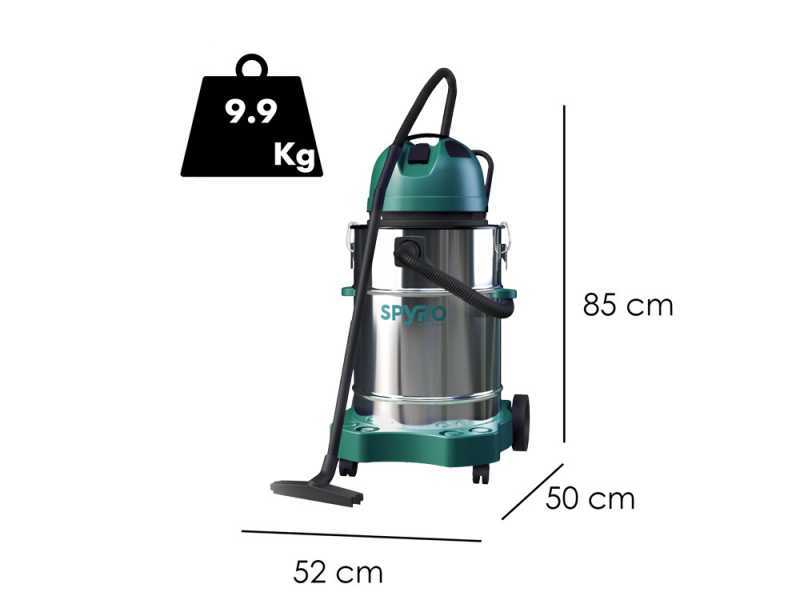 Spyro AIR50 INOX PLUS - Wet and Dry Vacuum Cleaner - 50 L Capacity  - 1400W