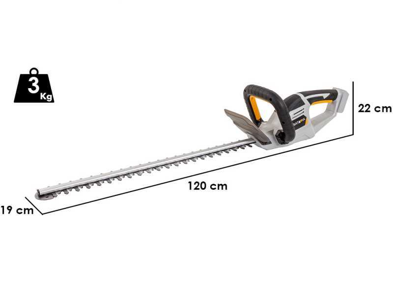 Batavia Battery-powered Hedge Trimmer - 61 cm Steel Blade - 18 V/2Ah Battery