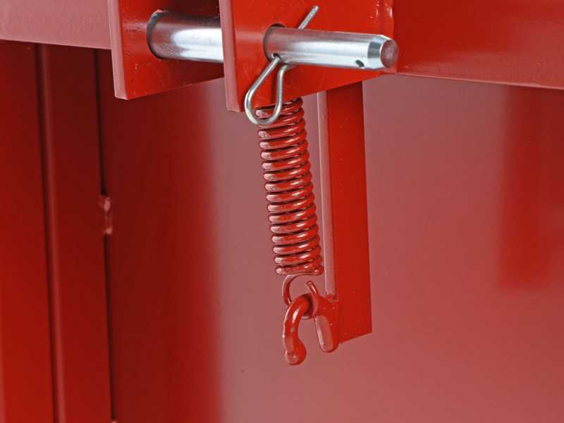 Francini P 100 - Tractor-Mounted Transport Box - Tipping Transporter - 3 Openable Side Panels
