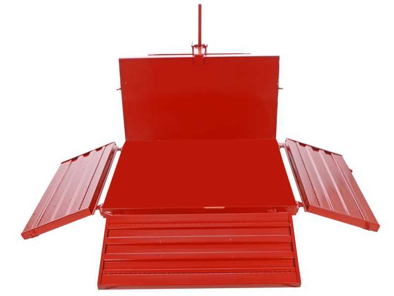 Francini P 100 - Tractor-Mounted Transport Box - Tipping Transporter - 3 Openable Side Panels