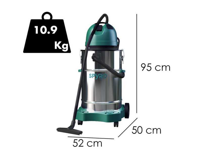 Spyro AIR70 INOX PLUS - Wet and Dry Vacuum Cleaner - 70 L Capacity - 1400W