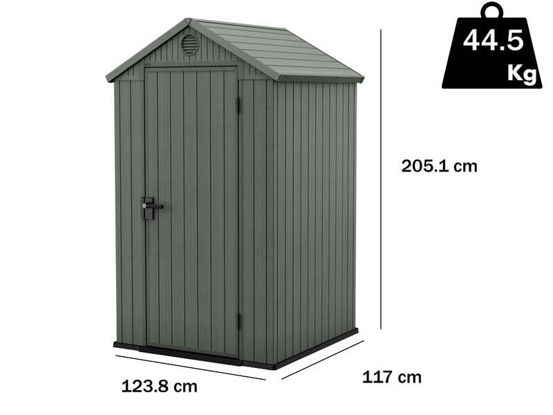 Keter Darwin Green - Tool Shed - 123.8x117x205.1 cm
