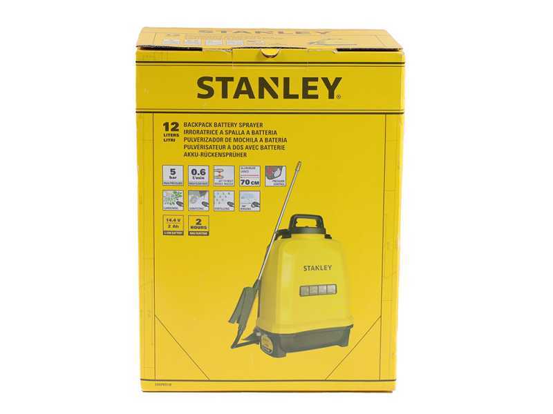 Stanley SXSPBS12E - Battery-powered Backpack Sprayer Pump - 12 Litres - 14,4V - 2Ah