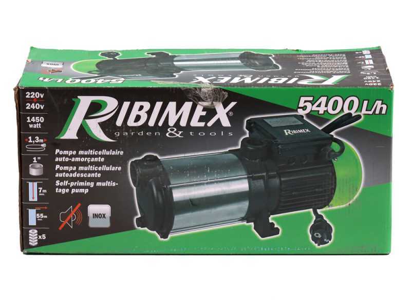 Ribimex PRMCA5 - Electric Self-Priming Garden Pump - 5 turbines - 1450 W