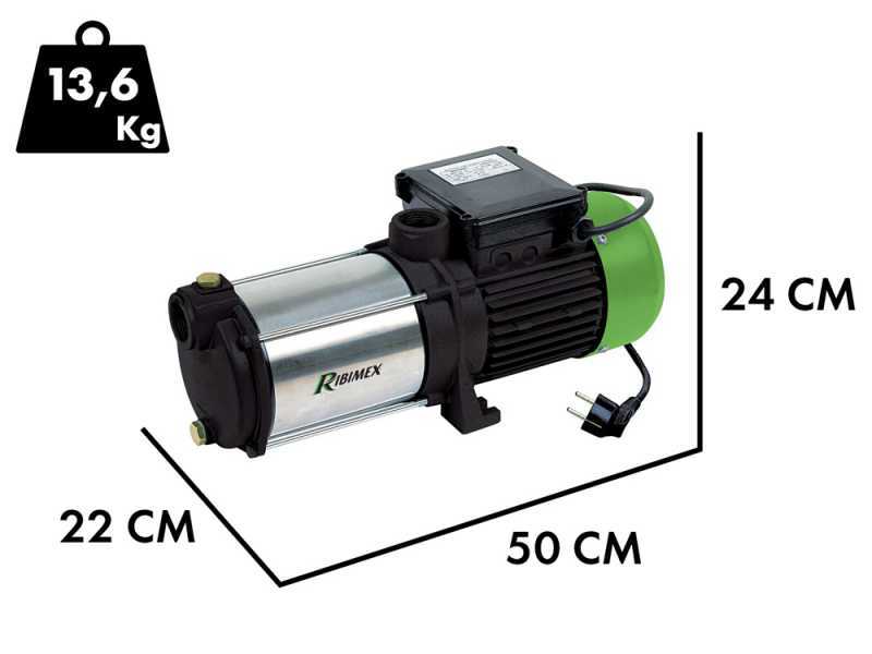 Ribimex PRMCA5 - Electric Self-Priming Garden Pump - 5 turbines - 1450 W
