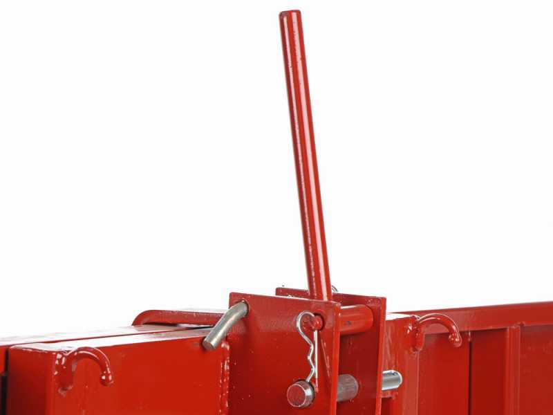 Francini P 130 - Tractor-Mounted Transport Box - Tipping Transporter - 3 Openable Side Panels
