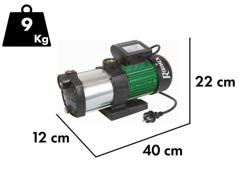 Ribimex PRMCA3P - Electric Self-Priming Garden Pump - 3 turbines - 900 W