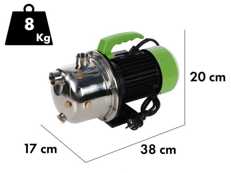 Ribimex PRGJET101I Jet Inox - Electric Self-Priming Garden Pump - 970 W
