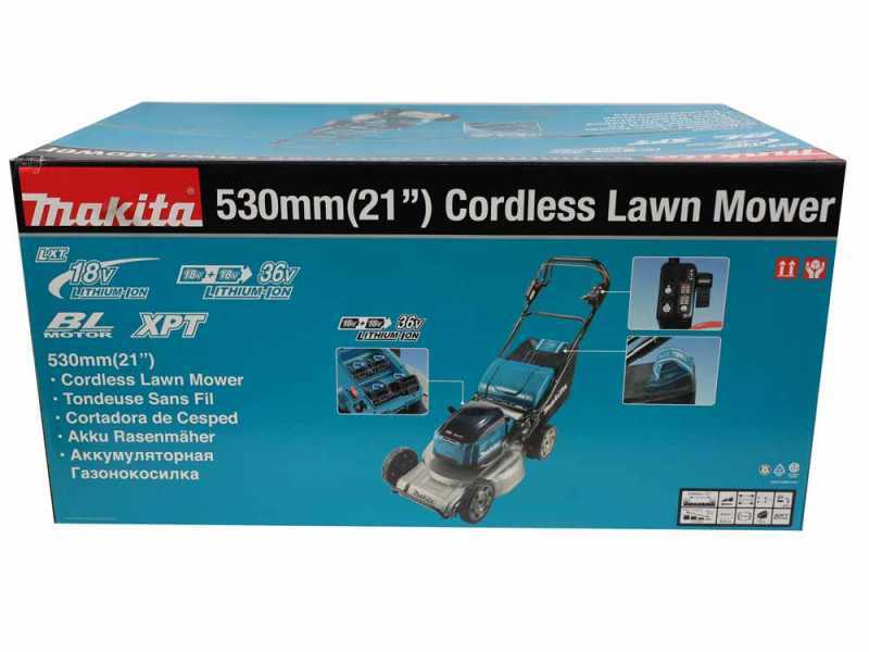 Makita DLM533Z - Self-propelled Battery-powered Lawn Mower - 36V - 53 cm Cut - WITHOUT BATTERY AND BATTERY CHARGER