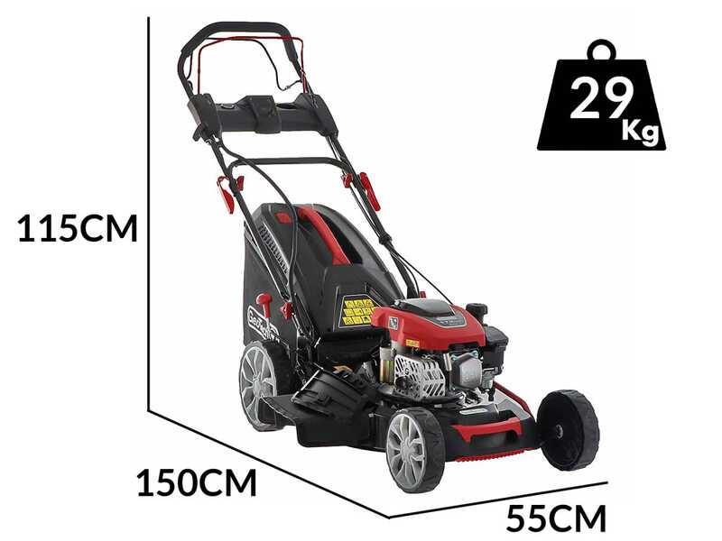 GeoTech S51-170 BMSGW ES - Trailed  Petrol Lawn Mower - 4 in 1 - 51 cm Blade - Electric Start