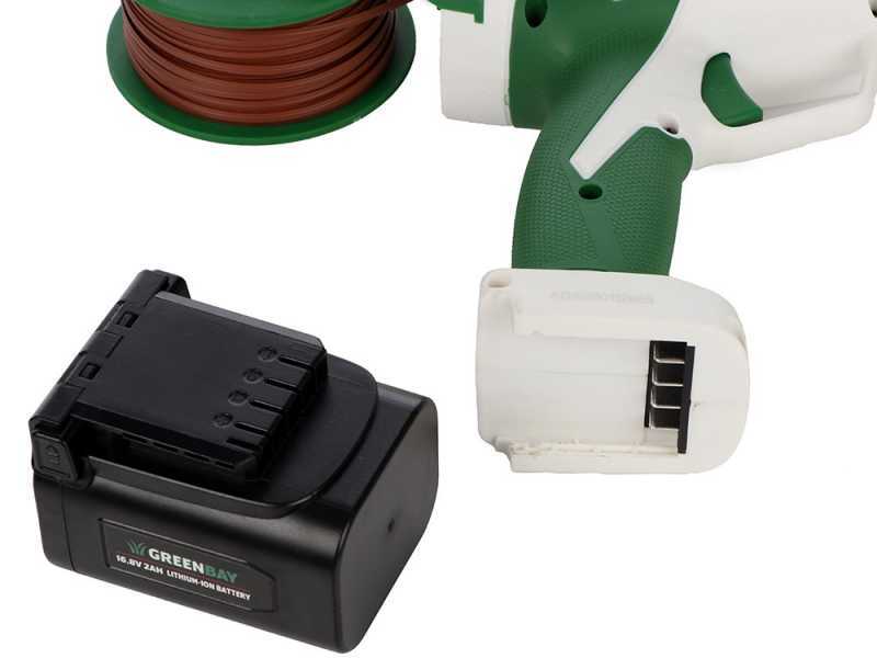 GreenBay TopTie 840 - Battery-Powered Tying Machine for Vineyards - 2 x 16.4V 2Ah