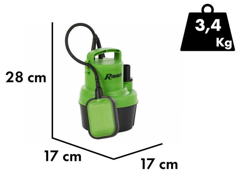 Ribimex PRPVC249 - Electric Submersible Pump for Clear Waters - 250 W