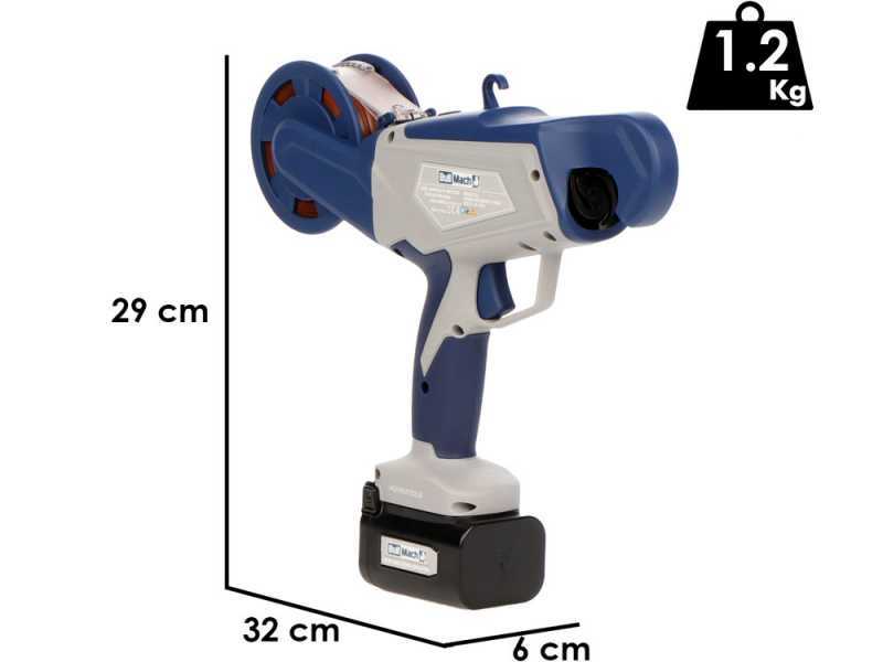 Bullmach Arianna 60-40 - Battery-Powered Tying Machine for Vineyards - 2 x 16.4V 2Ah