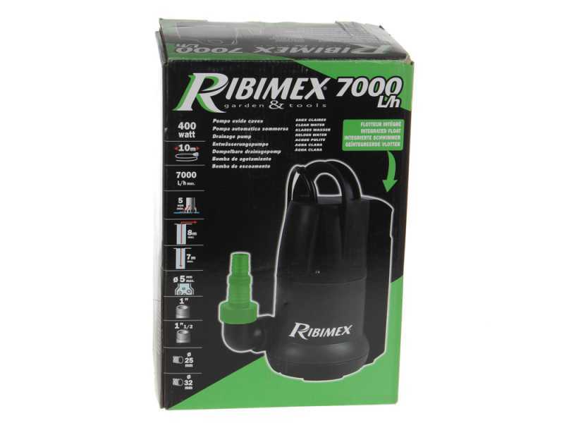 Ribimex PRPVC350A - Automatic Submersible Pump - Clear Waters - 400 W
