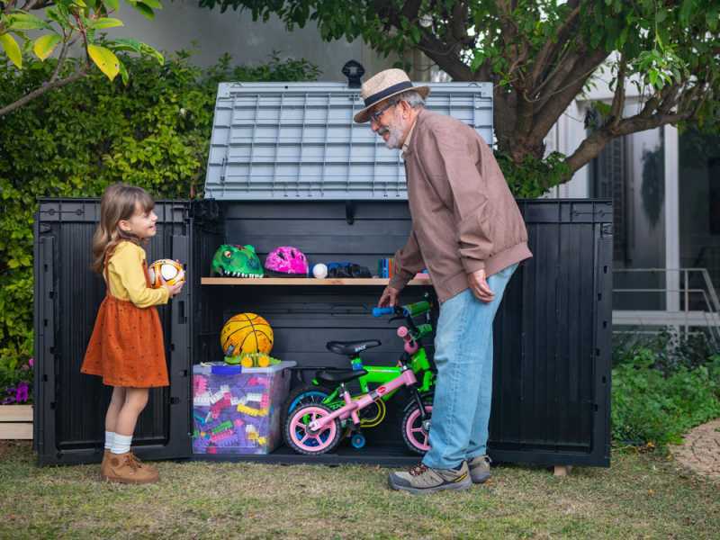 Keter Store it Out Midi Black - Tool Storage Cabinet - 132x71.5x113.5 cm