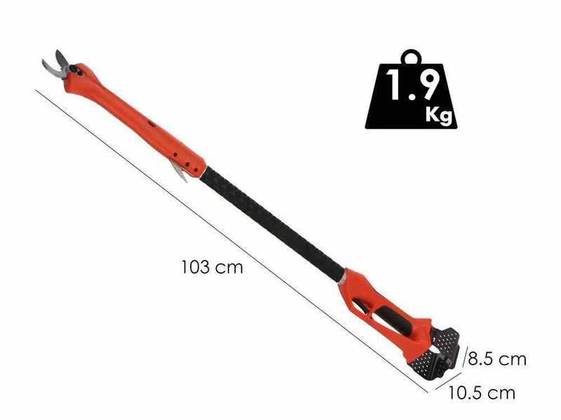 Stocker Magma E-100 TR - Electric Pruning Shear on Pole - 21.6V/2.6Ah