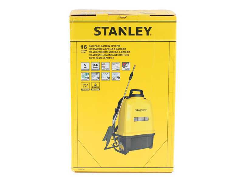 Stanley SXSPBS16E - Battery-powered Backpack Sprayer Pump - 16 Litres - 14,4V - 2Ah