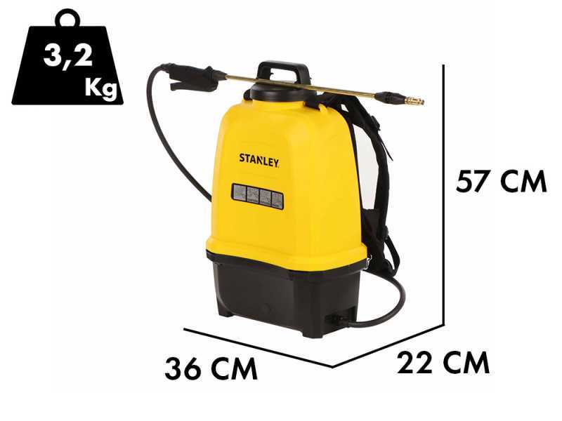 Stanley SXSPBS16E - Battery-powered Backpack Sprayer Pump - 16 Litres - 14,4V - 2Ah