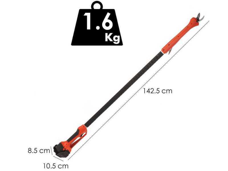 Stocker Magma E-140 TR - Electric Pruning Shear on Pole - 21.6V - WITHOUT BATTERY