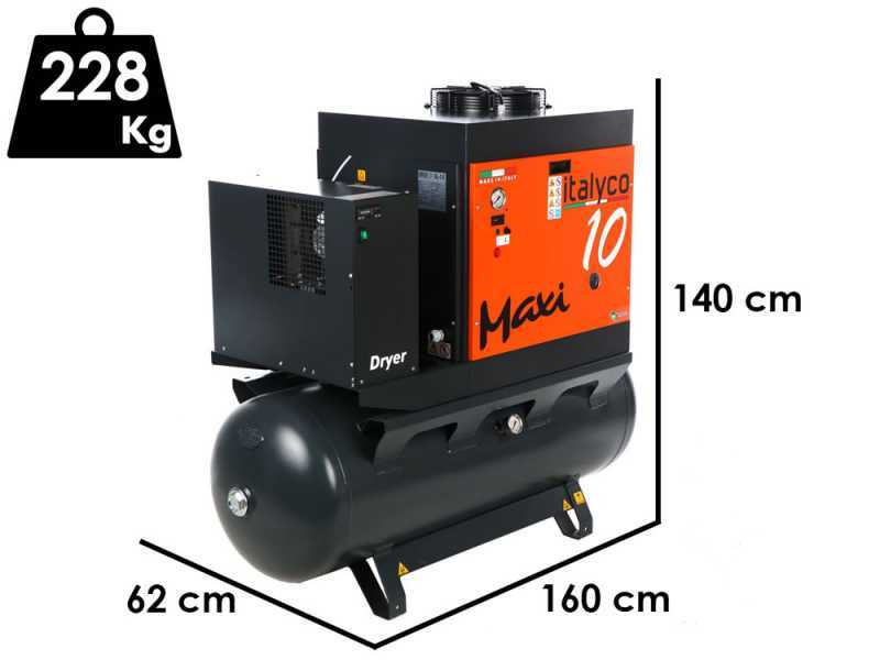 Italyco Maxi 10/270 D - Rotary screw compressor - Max. pressure 10 bar