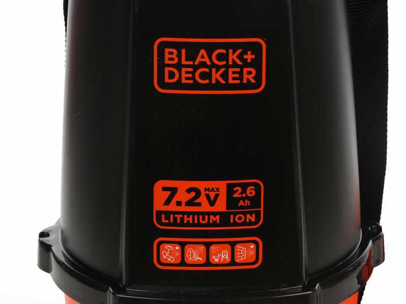 Black &amp; Decker BXSPBS07E - Battery-powered Backpack Sprayer Pump - 7 Litres - 7,2V - 2,6Ah