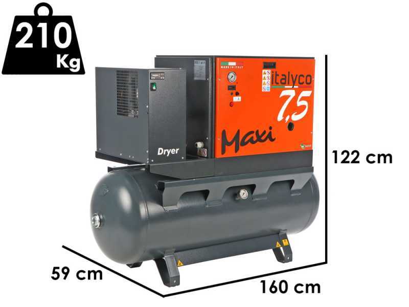 Italyco Maxi 8/270 D - Rotary screw compressor - Max. pressure 10 bar