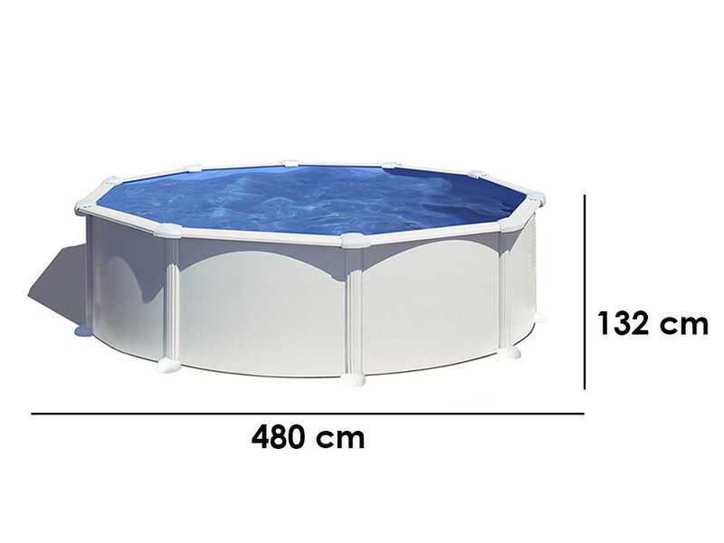 Gre Atlantis Round &Oslash;460 x 132cm - Above-ground Steel Pool