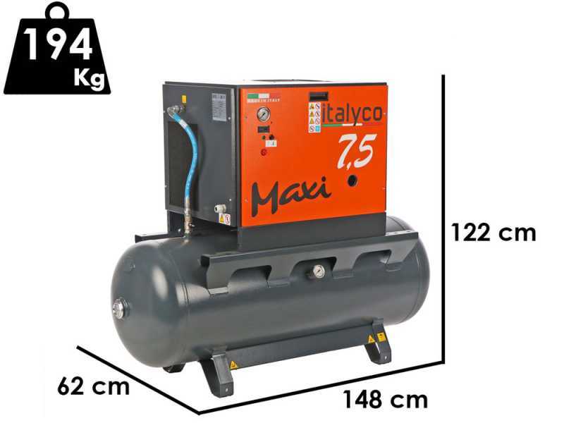 Italyco Maxi 8/270 - Rotary screw compressor - Max. pressure 10 bar