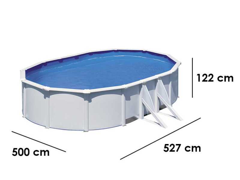 Gre Fidji Oval 500x300x120cm - Above-ground Steel Pool
