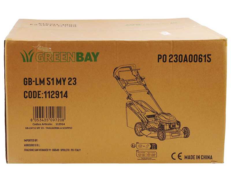GreenBay GB-LM 51 - Self-propelled Lawn Mower - 4in1- 196 cc Petrol Engine