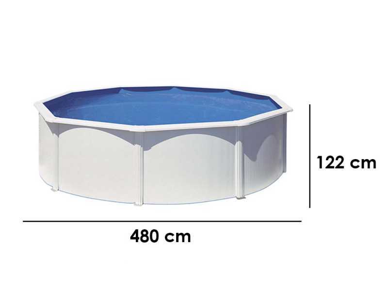 Gre Fidji Round &Oslash;460 x 120 cm - Above-ground Steel Pool