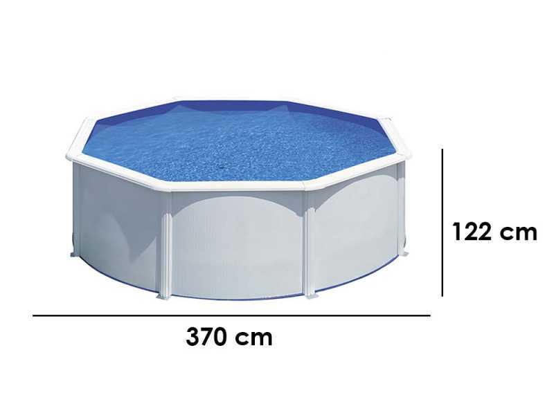 Gre Fidji Round &Oslash;350 x 120 cm - Above-ground Steel Pool