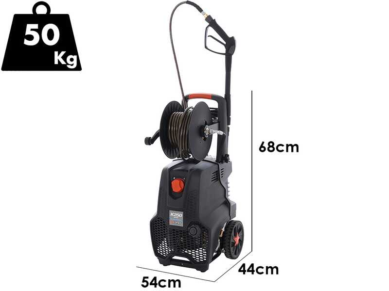 Comet K250 11/160 M EXTRA - Professional Cold Water Pressure Washer with Hose Reel - 160 bar - 660 l/h
