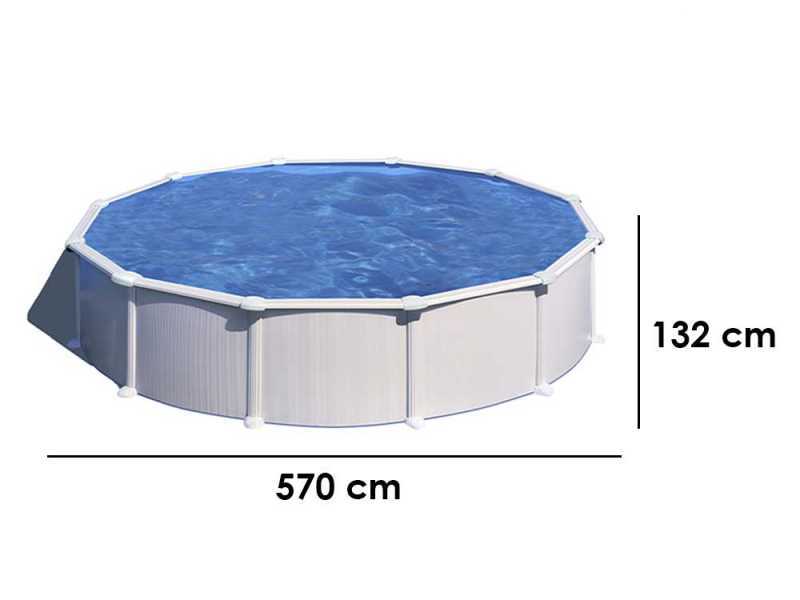 Gre Atlantis Round &Oslash;550 x 132cm - Above-ground Steel Pool
