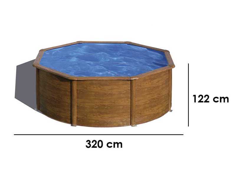 Gre Pacific Round &Oslash;300 x 120 cm - Above-ground Steel Pool