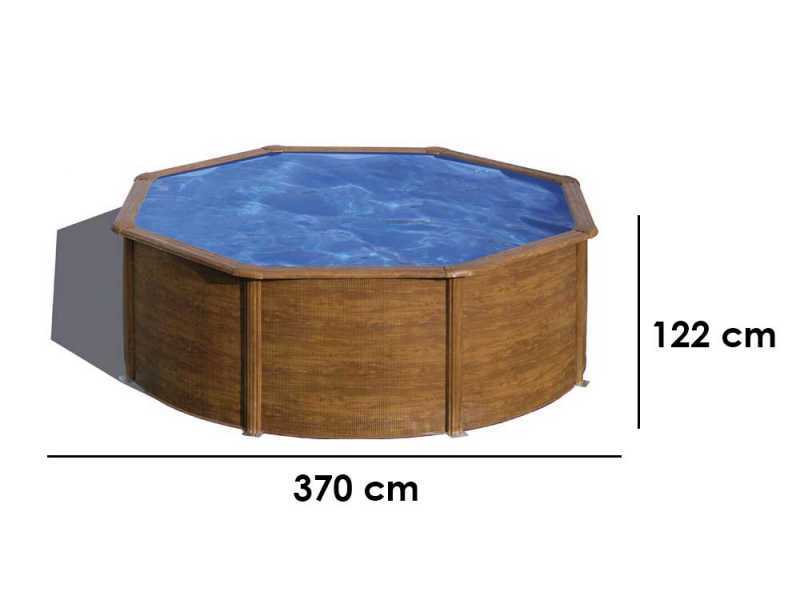 Gre Pacific Round &Oslash;350 x 120 cm - Above-ground Steel Pool