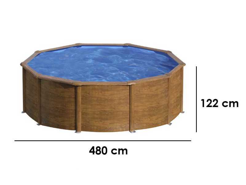 Gre Pacific Round &Oslash;460 x 120 cm - Above-ground Steel Pool