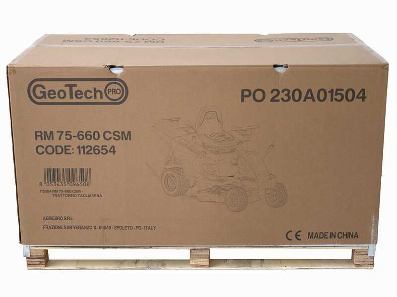 GeoTech-Pro RM 75-660 CSM - Mini-rider Riding-on Mower - 66cm Cut - Electric Start