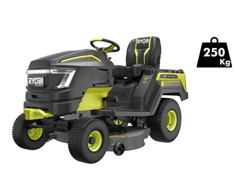 RYOBI RY72TMX107-210 - Battery-powered Riding-on Mower - 72V / 2x10Ah
