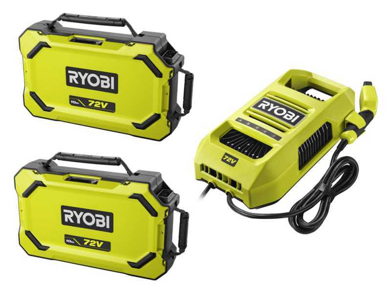 RYOBI RY72TMX107-210 - Battery-powered Riding-on Mower - 72V / 2x10Ah