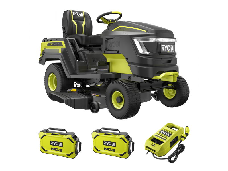 RYOBI RY72TMX107 210 Battery powered Riding on Mower 72V 2x10Ah