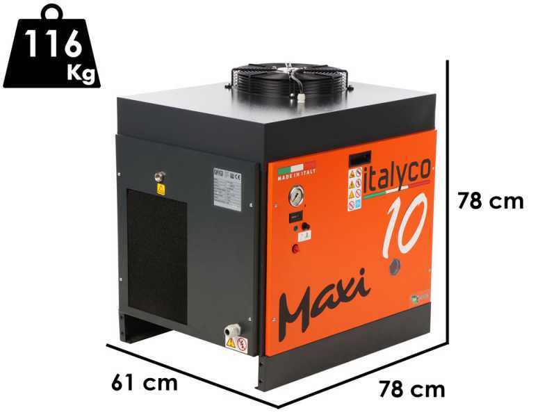 Italyco Maxi 10 - Rotary screw compressor - Max. pressure 10 bar