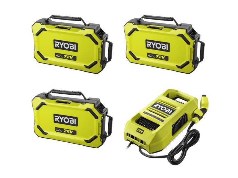 RYOBI RY72TMX117-310 - Battery-powered Riding-on Mower - 72V / 3x10Ah