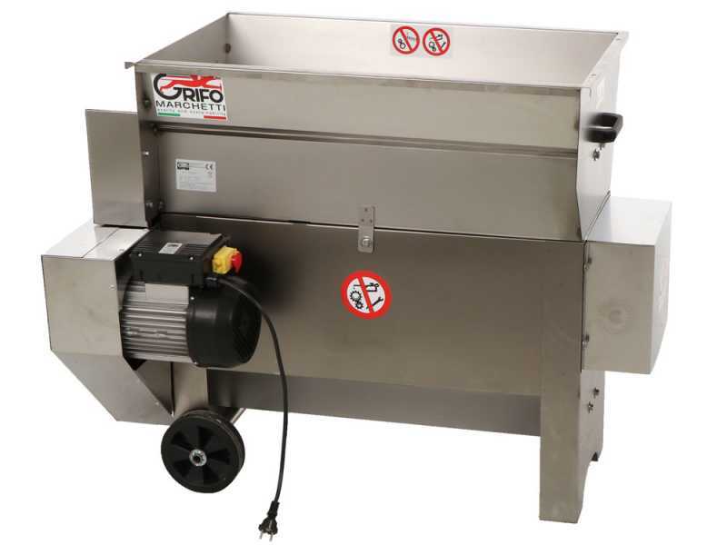 Grifo DVEP20IR - Stainless steel electric destemmer with pump and rollers
